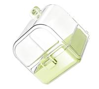 Boîte d ' Alimentation pour Bain d ' Oiseaux montée sur Cage pour Petits Animaux de Compagnie, Tasse antiéclaboussures avec Plateau Amovible, de Soins de Routine à l ' intérieur, mangeoire pour à