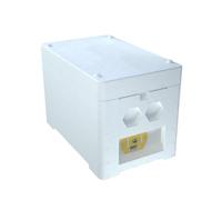 Boîte d ' élevage de rucher en mousse avec configuration à 3 cadres, boîte d ' apiculture pour installation d ' éleveur, utilisation en petit rucher