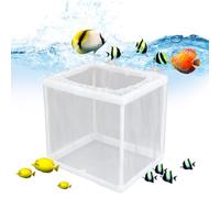 Boîte D’Élevage pour Poissons - Filet D’Aquarium Petit & Grand | Boîte De Séparation pour Alevins avec Ventouses | Enclos Sûr pour Poissons Et Animaux Aquatiques