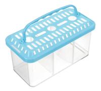 Boîte D’élevage Transparente à Trois Compartiments pour Petits Poissons | Plastique, Séparation Amovible et Usage Polyvalent, pour Crevettes et Alevins en Aquarium