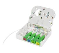 Boîte d épissure FTTH, 4x SC/APC, câble 40 m, blanc