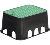 Boîte d’irrigation Jardin 640x530x300 mm | Regard rectangulaire pour électrovannes ou irrigation enterrée | Boîte de Raccordement avec couvercle pour jardin | Boîte d'arrosage