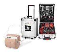 Boite d' Outils 399 pièces BM TOOLS BMT-399-PCS en Chrome Vanadium avec mallette en ALU et poignée, avec Distributeur de papier