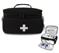 Boite D’Urgence Médical, Étui À Pharmacie, Sac De Premiers Secours Organisateur pour Médicaments, Essentiel De Famille, Trousse De Secours Voiture pour EMT, EMS, Pompiers C