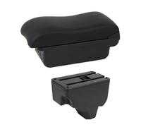 Boîte d'accoudoir automatique Accoudoir central pour Peugeot 2008 pour Peugeot 208 2019 2020 2021, rangement central de voiture, accessoires d'accoudoir USB(C2 Black Line)
