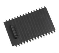 Boîte d'accoudoir avec volet roulant pour couvercle de console centrale 508, boîte de rangement en plastique ABS, porte coulissante, porte-gobelet de voiture, persienne, housse anti-poussière noire (A