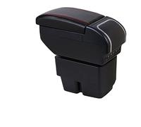 Boîte D'accoudoir Boîte De Rangement De Contenu Central Avec Grand Espace Double Couche USB Charge Pour Ford Pour Fiesta Mk7 2009-2019 Voiture Accoudoir Boîte(F1 No USB)