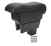 Boîte D'accoudoir de Console de Voiture, Boîte de Contenu de Magasin Central KIMISS Remplacement de Ligne Rouge Noire Tactile de Grande capacité pour Swift 2005-2021