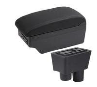 Boîte D'accoudoir De Voiture Boîte De Rangement Centrale Accessoires D'intérieur De Rénovation Pour Nissan Pour Almera Pour Versa WEFOLCC(C2 black line 7USB)