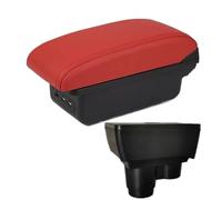 Boîte D'accoudoir De Voiture Boîte De Rangement De Console Centrale Accessoires Pour Renault Pour Dacia Pour Duster 2 3 2018 - 2022 WEFOLCC(B4 red 3USB)