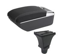 Boîte D'accoudoir De Voiture Boîte De Rangement De Contenu De Magasin Central Accessoires De Détails Intérieurs Pour Fiat 500 KLAUER(C3 white line 7USB)