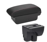 Boîte D'accoudoir De Voiture Boîte De Rangement De Pièces De Rénovation Intérieure Accessoire De Décoration Pour Chevrolet Pour Sail 3 KLAUER(B1 Black red 3USB)