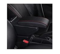 Boîte D'accoudoir De Voiture Pour Ford Pour Fiesta MK7 2009-2019 Console Centrale Avec Porte-gobelet Produits De Style De Voiture Accessoires Partie(A Styke Black Red)