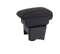 Boîte D'accoudoir De Voiture Pour VW Pour POLO Mk5 6R Pour Vento 2010-2018 Boîte De Rangement Centrale Accessoires De Décoration De Style USB Voiture Accoudoir Boîte(C1 7 USB)