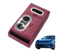 Boîte d'accoudoir en cuir PU - Organisateur de rangement pour console de voiture avec design imperméable, coussin élévateur pour un soutien confortable pour la conduite | SUV Sedan Camion