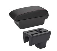 Boîte D'accoudoir Pour Suzuki Pour Swift 2005-2023 Accoudoirs Accessoires Détails Intérieurs Boîte De Rangement Pièces Rénovation Repose-bras(B Black red 3USB)