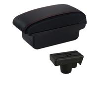 Boîte D'accoudoir Voiture Boîte Rangement Console Centrale Pour Opel Pour Astra H 2006 2007 2008 2009 2010 2011 Pièces Automobiles(A1 Red Line No USB)