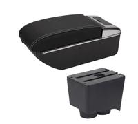 Boîte D'accoudoir Voiture Boîte Rangement Console Centrale Pour VW Pour Polo 9N 2002 2003 2004 2005 2006 2007 2008 2009 Boîte D'accoudoir(B3 Black white 7USB)