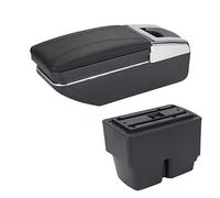 Boîte D'accoudoir Voiture Console Centrale D'accoudoir De Voiture Boîte Rangement Détails Intérieurs Accessoires Pour Ford Pour Fiesta MK7 2009-2017 Voiture Accoudoir Boîte(C2 No USB)