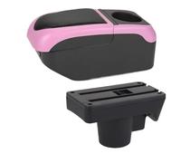 Boîte D'accoudoir Voiture Pour Opel Pour Astra H 2004-2011 Accoudoir Voiture Rangement Automatique Accoudoirs Détails Intérieurs Accessoires PU Boîtes Rangement Accoudoir(Black Pink)