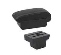 Boîte D'accoudoir Voiture Pour VW Caddy 5 2024 Boîte Rangement Centrale Avec Interface USB Accoudoir Central Accessoires Rénovation Intérieure PU Boîtes Rangement Accoudoir(A white line No USB)