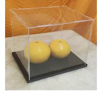 Boîte D'affichage Acrylique Transparente CEET, Vitrine Anti - Poussière Multifonctionnelle D'affichage D'objets avec Base Epaissie (6.5x4x4inch/16.5x10x10cm)