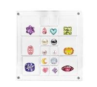 Boîte d'affichage avec mer Clear - Grand étui acrylique pour objets de collection et découvertes océaniques | Conteneur de rangement étoiles bijoux fantaisie, coquillages, miniatures, roches