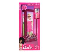 Boîte d'affichage Barbie avec lumière - Officiellement licencié, Vitrine lumineuse pour poupées, Déco de chambre, 34cm