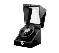 Boîte d'affichage de montre Wind Watcher Boîte de montre pour les montres automatiques Double montre Winner avec moteur japonais silencieux, AC ou batterie, coquille de bois de piano de peinture