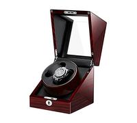 Boîte d'affichage de montre Wind Watcher Boîte de montre pour les montres automatiques Double montre Winner avec moteur japonais silencieux, AC ou batterie, coquille de bois de piano de peinture