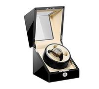 Boîte d'affichage de montre Wind Watcher Boîte de montre pour les montres automatiques Double montre Winner avec moteur japonais silencieux, AC ou batterie, coquille de bois de piano de peinture
