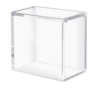 Boîte d'affichage en Acrylique, Organisateur de Stockage Transparent, 7,6x3,66x6,65 Pouces Protecteur à l'épreuve des poussières avec Couvercle magnétique, Conception de vitrine Robuste, Parfait pour