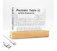 Boîte d'affichage réaliste avec 83 échantillons d'éléments réels, modèle d'enseignement acrylique, outil d'enseignement des sciences naturelles et cadeau créatif, convient pour les étudiants, les