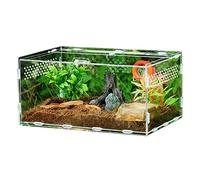 Boîte d'alimentation d'Insectes, Transparent Terrarium pour Insectes, Boîte élevage Reptiles en Acrylique, Anti-évasion Contenant Terrarium pour Lézard Araignée Grenouille Scarabée Gecko Tortue