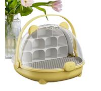 Boîte d'alimentation portable transparente - Cage d'observation pour larves pour usage éducatif, support en acrylique avec prise en main sûre, outil de biologie, habitat pour projets scolaires et