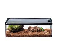 Boîte d'alimentation pour reptiles - Petite clôture d'habitat acrylique transparente avec évents coulissants pour l'affichage de créatures sûres | Boîtier de transport d'alimentation