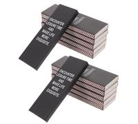 Boîte D'allumettes Vide à Couvercle Coulissant 50 Pièces | Papier Noir, avec Grattoir Intégré, Format Allongé pour Allumettes Longues, Lot de 50