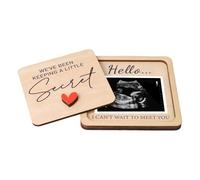 Boîte d'annonce de grossesse | Cadre Commémoratif Décoratif 7x5cm,Coffret Mémoire pour Photo d'Échographie | Pour parents, grands-parents, décoration intérieure, chambre, salon, nursery, étagère,