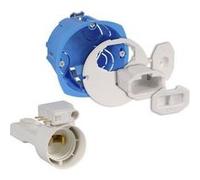 boite cloison sèche - schneider multifix - applique - dcl + douille e27 - couvercle affleurant