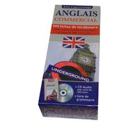 Boîte d'apprentissage Anglais Commercial - Vocabulaire de base - 500 fiches + CD Audio