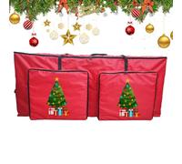 Boîte D'arbre De Noël | Boîte De Rangement À Fermeture Éclair | Conteneur Vacances Très Grand | Organisateur De Poignée Renforcée | Stockage De Décoration De Noël | Boîtte À Couronnes | Sac De Range
