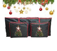 Boîte D'arbre De Noël | Boîte De Rangement À Fermeture Éclair | Conteneur Vacances Très Grand | Organisateur De Poignée Renforcée | Stockage De Décoration De Noël | Boîtte À Couronnes | Sac De Range