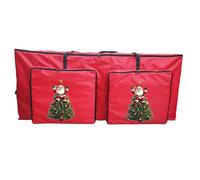 Boîte D'arbre De Noël | Boîte De Rangement À Fermeture Éclair | Conteneur Vacances Très Grand | Organisateur De Poignée Renforcée | Stockage De Décoration De Noël | Boîtte À Couronnes | Sac De Range