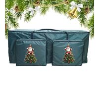 Boîte D'arbre De Noël | Boîte De Rangement À Fermeture Éclair | Conteneur Vacances Très Grand | Organisateur De Poignée Renforcée | Stockage De Décoration De Noël | Boîtte À Couronnes | Sac De Range