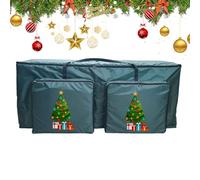 Boîte D'arbre De Noël | Boîte De Rangement À Fermeture Éclair | Conteneur Vacances Très Grand | Organisateur De Poignée Renforcée | Stockage De Décoration De Noël | Boîtte À Couronnes | Sac De Range