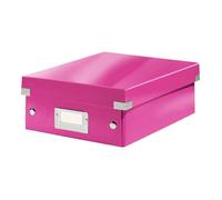 Boîte d'archive - ESSELTE - Leitz Click & Store WOW Small - Rose - Carton - Mixte