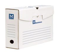 Boîte d'archive - MAJUSCULE - 34x25 cm - Dos 20 cm - Paquet de 10 - Carton ondulé rigide