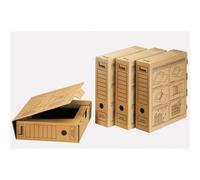 Boîte d'archives Bene 96900NA DIN A4 carton ondulé brun