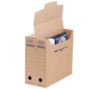 Boîte d'archives - ELBA - Maxi Tric System - Marron - Carton ondulé - Paquet de 6 pièces