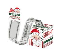 Boîte d'argent de Noël - Décorations de fête amusantes et créatives - Porte-cartes - Pour les vacances, le Nouvel An, les, les adolescents, les amis, la famille - Enveloppes de cartes favoris